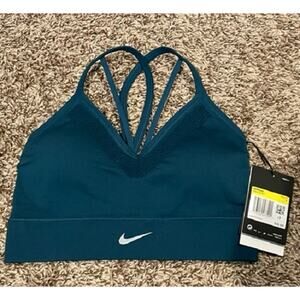 Nike Seamless Light Impact Sports Bra, NWT, Turquoise, X-SMALL